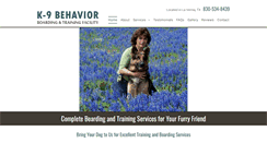 Desktop Screenshot of k-9behavior.com